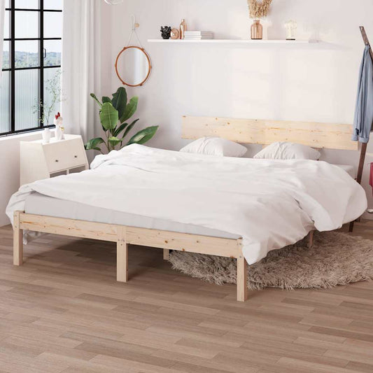 Bed Frame without Mattress Solid Wood 140x200 cm