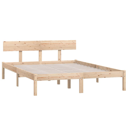 Bed Frame | Natural Pine | Solid pinewood | Double | Durable | Bed Frame
