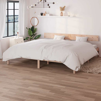 Bed Frame | Natural wood | Solid pine wood (untreated) | Double |  Tough