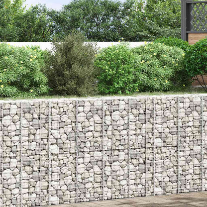 Gabion Raised Beds 3 pcs 30x30x100 cm Iron