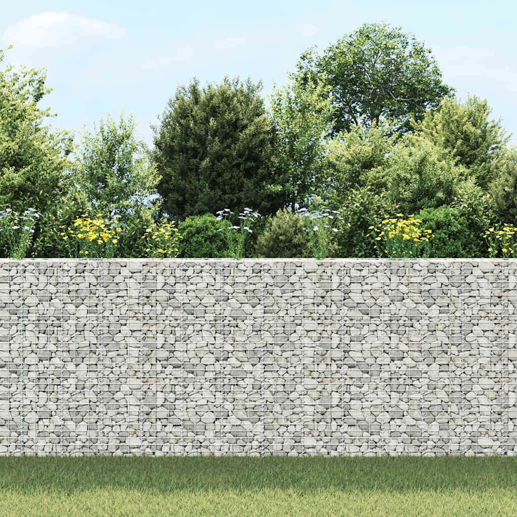 Gabion Raised Beds 3 pcs 30x30x150 cm Iron