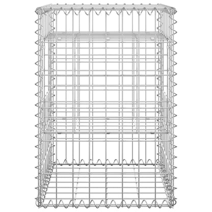 Gabion Basket Posts 2 pcs 40x40x60 cm Iron