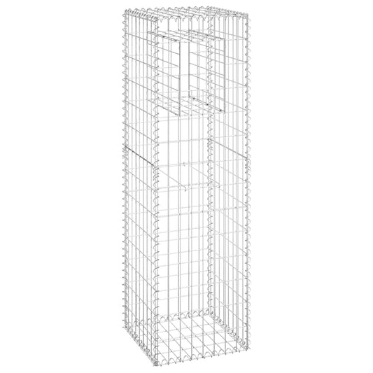 Gabion Basket Post 40x40x140 cm Iron