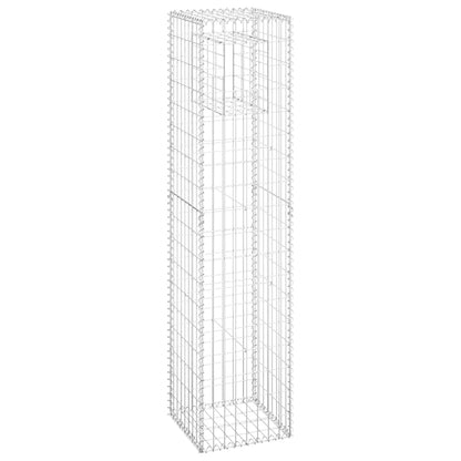 Gabion Basket Post 15.7"x15.7"x70.9" Iron
