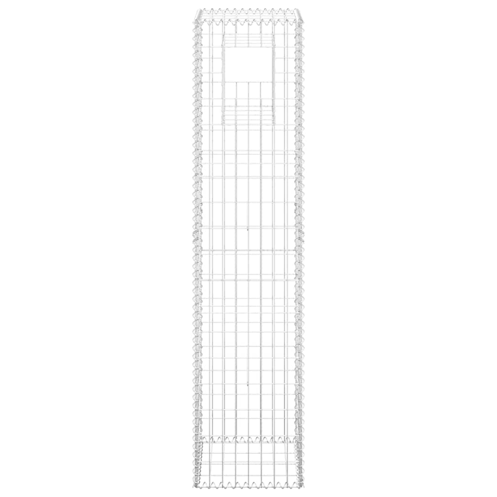 Gabion Basket Post 15.7"x15.7"x70.9" Iron