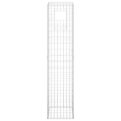 Gabion Basket Post 15.7"x15.7"x70.9" Iron