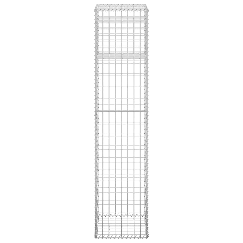 Gabion Basket Post 15.7"x15.7"x70.9" Iron