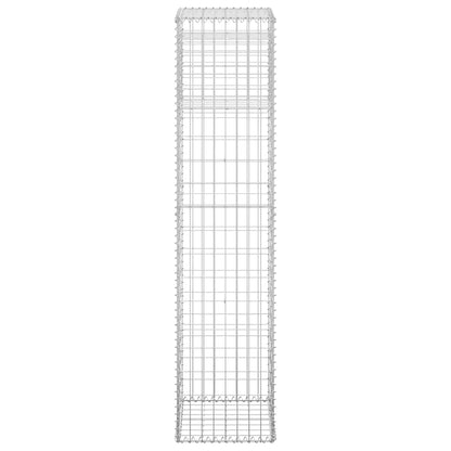 Gabion Basket Post 15.7"x15.7"x70.9" Iron
