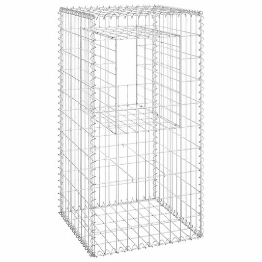 Gabion Basket Post 19.7"x19.7"x39.4" Iron