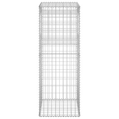 Gabion Basket Post 50x50x140 cm Iron