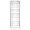 Gabion Basket Posts 2 pcs 50x50x140 cm Iron