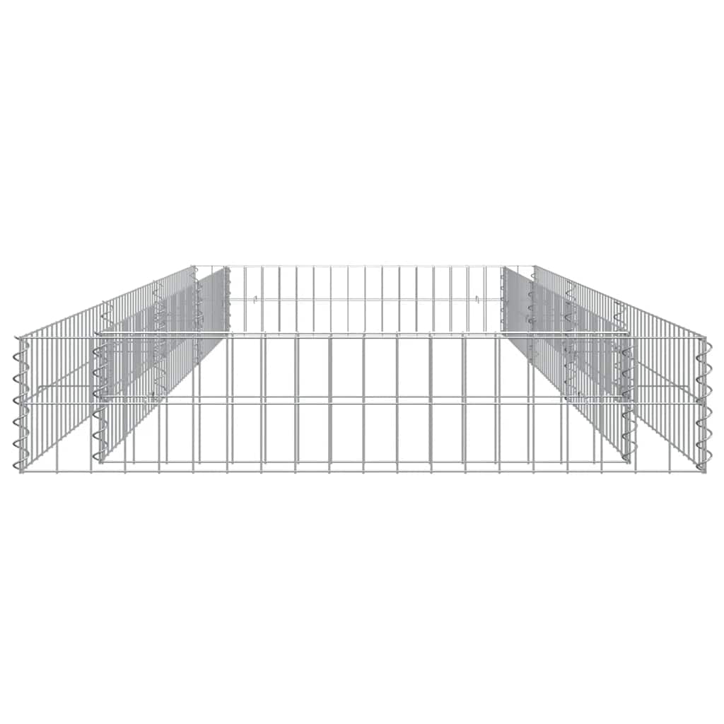 Gabion Raised Bed Galvanized Steel 118.1"x39.4"x7.9"