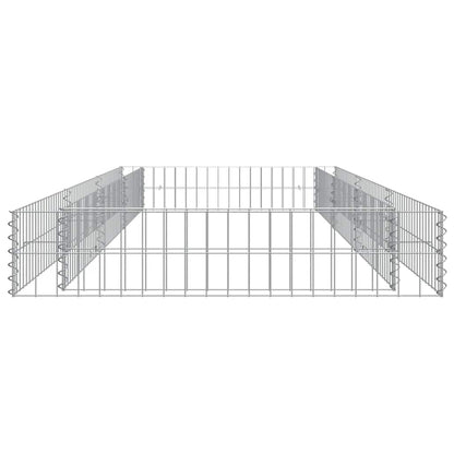 Gabion Raised Bed Galvanized Steel 118.1"x39.4"x7.9"