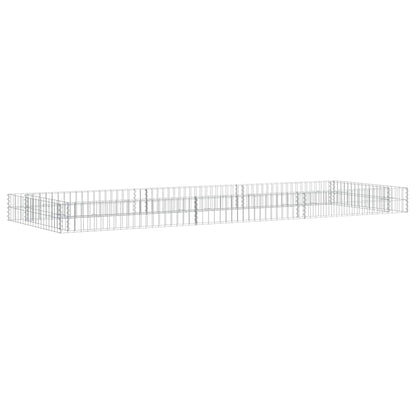 Gabion Raised Bed Galvanized Steel 118.1"x39.4"x7.9"