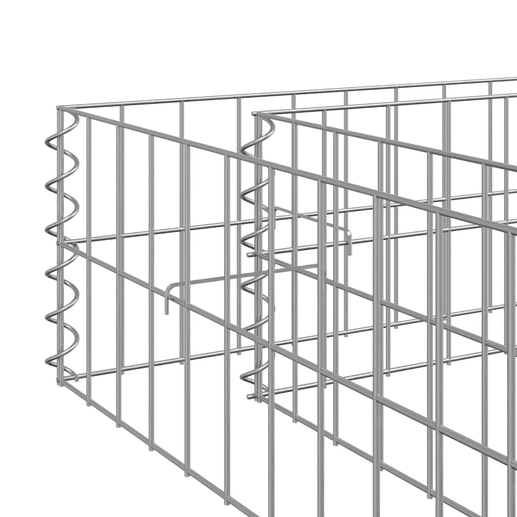 Gabion Raised Bed Galvanized Steel 118.1"x39.4"x7.9"