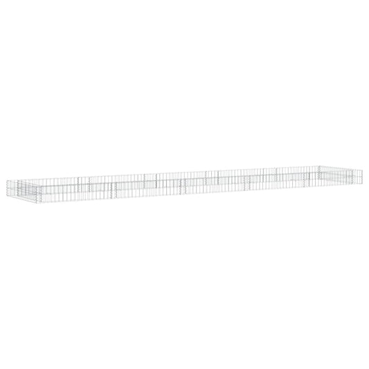 Gabion Raised Bed | Silver | Galvanised steel | Large