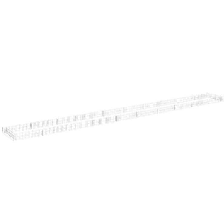 Gabion Raised Bed Galvanized Steel 393.7"x39.4"x7.9"