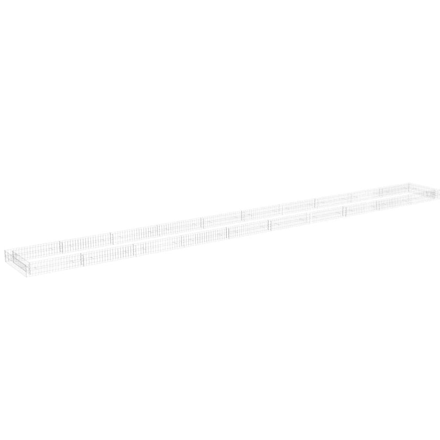 Gabion Raised Bed Galvanized Steel 393.7"x39.4"x7.9"