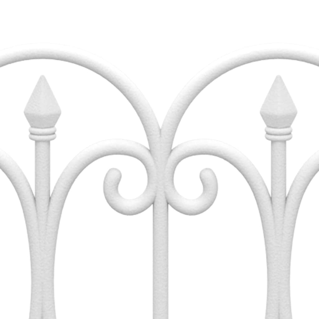 Lawn Edgings 17 pcs White 10 m PP