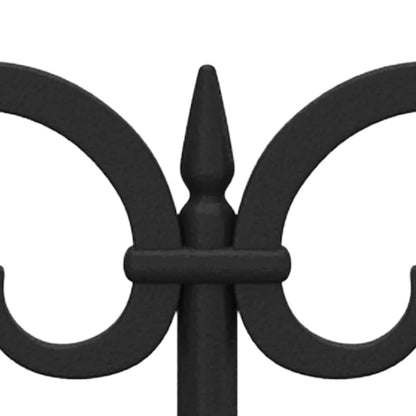 Lawn Edgings 17 pcs Black 10 m PP