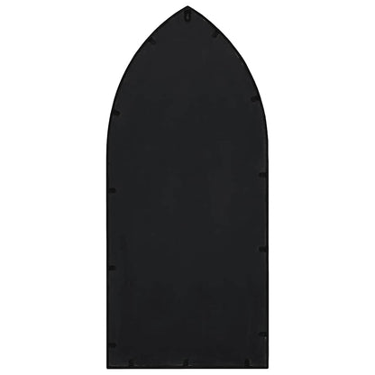 Garden Mirror | Black | Iron, Glass | 70x30 cm | Decorative Inlays