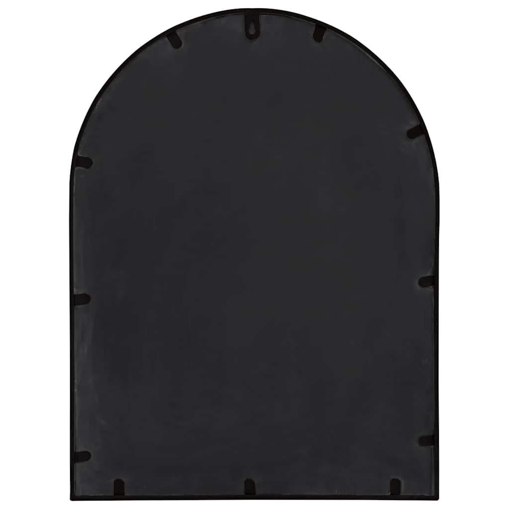 Garden Mirror | Black | Iron, Glass | Medium | Decorative Inlays