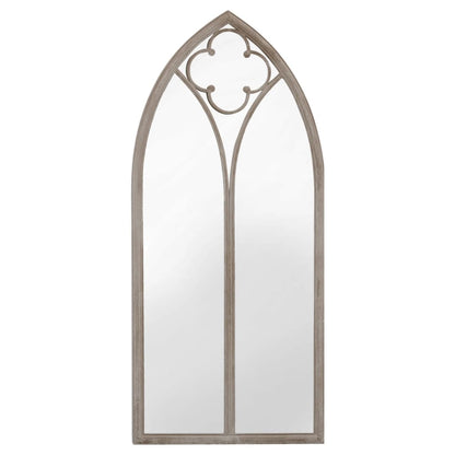 Garden Mirror Sand 100x45 cm Iron for Outdoor Use