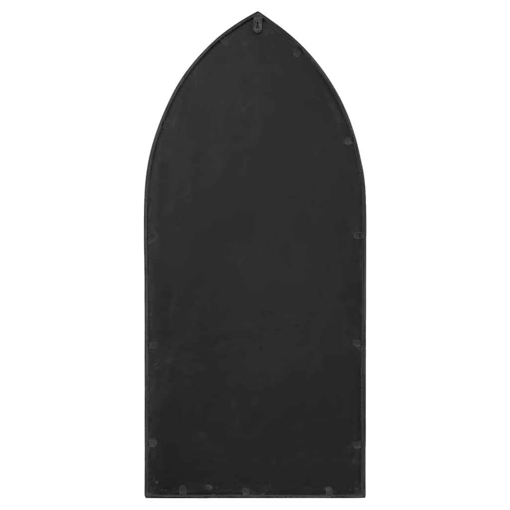 Garden Mirror | Black | Iron, glass | Medium |  Decorative Inlays