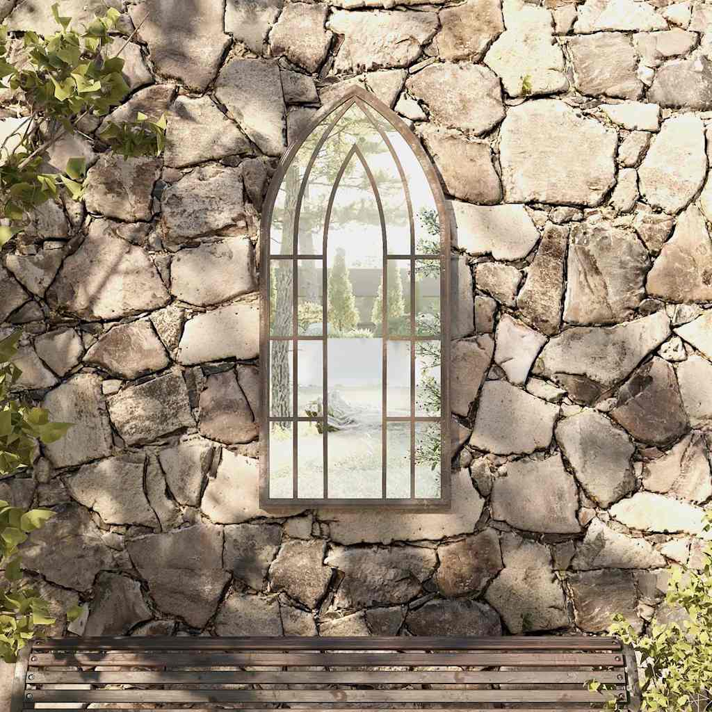 Garden Mirror | Sand | Iron, Glass | Medium | Decorative Inlays