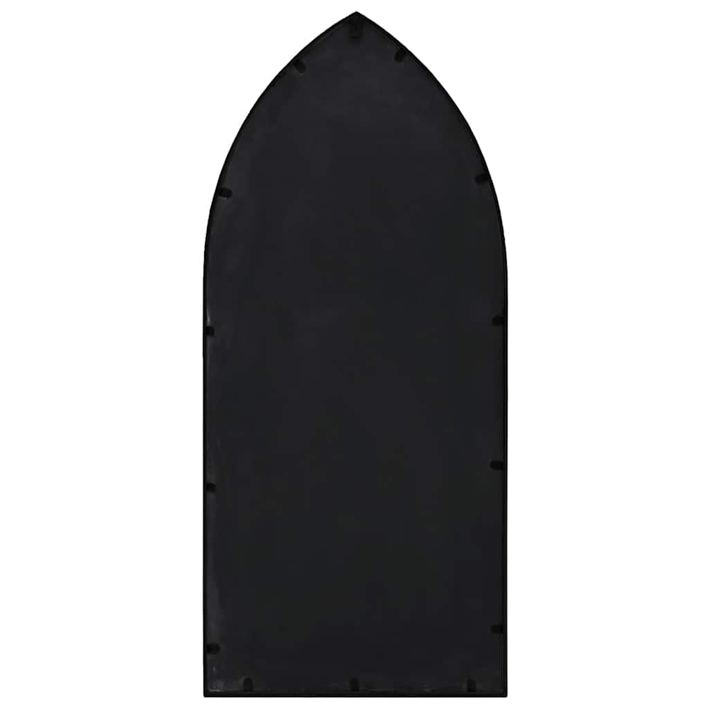 Garden Mirror | Black | Iron, Glass | Decorative Inlays | Garden Mirror