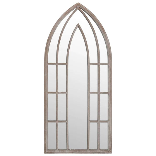 Garden Mirror Sand 70x30 cm Iron for Outdoor Use