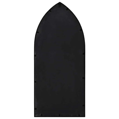 Garden Mirror | Black | Iron, Glass | 70x30 cm | Decorative Inlays