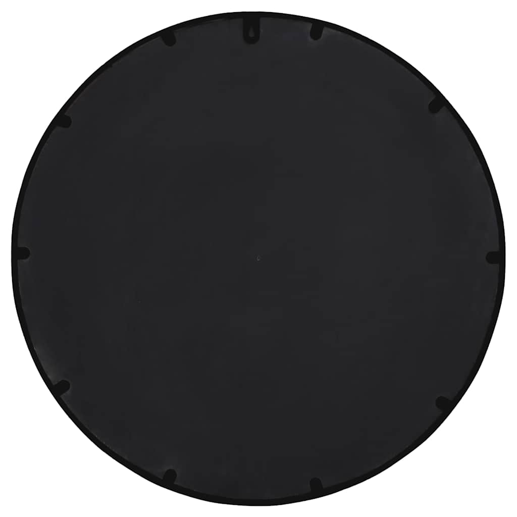 Round Garden Mirror | Black | Iron | Medium | Decorative Inlays | Mirror