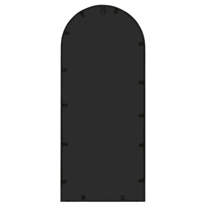 Garden Mirror | Black | Iron, Glass | 100x45 cm | Decorative Inlays