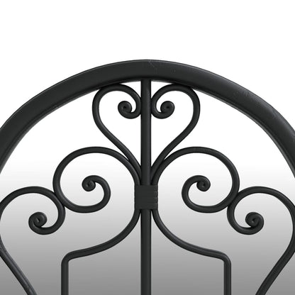 Garden Mirror | Black | Iron, Glass | 100x45 cm | Decorative Inlays