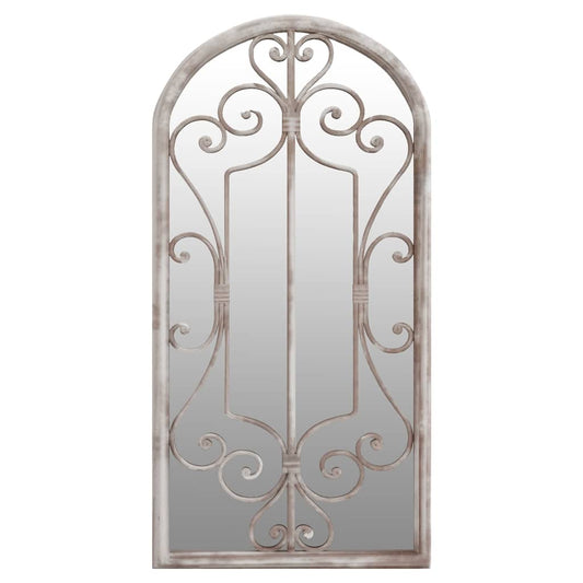 Garden Mirror | Sand | Iron, Glass | 70x30 cm | Decorative Inlays