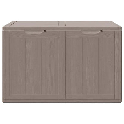 Garden Storage Box 180L Brown PP Wood Look