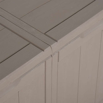 Garden Storage Box 180L Brown PP Wood Look