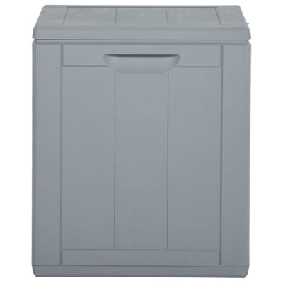 Garden Storage Box 90L Grey PP Rattan