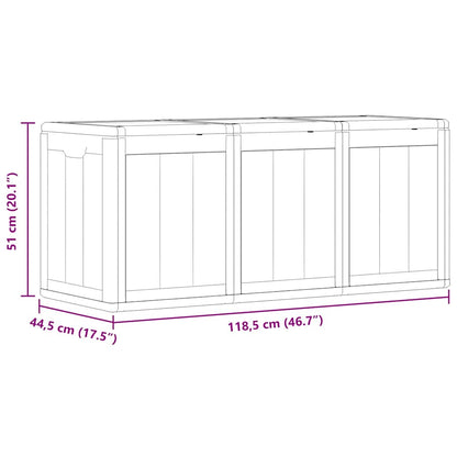 Storage Box | Grey | Polypropylene | Large | Modern | Lightweight