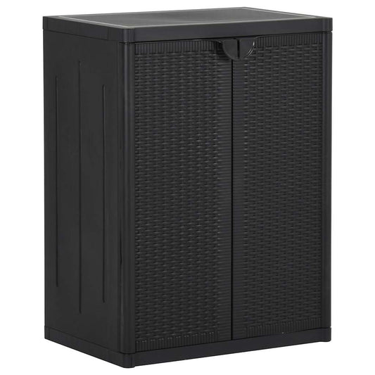 Garden Cabinet | Black | 100% Polypropylene | Medium | Durable