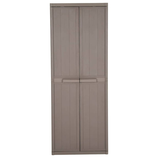 Garden Cabinet | Brown | 100% Polypropylene | 65 x 45 x 172 cm