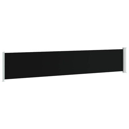 Patio Retractable Side Awning 46.1"x236.2" Black