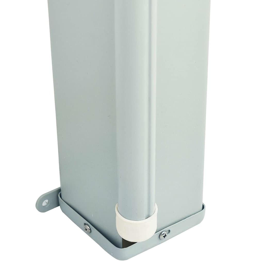 Patio Retractable Side Awning 46.1"x236.2" Black