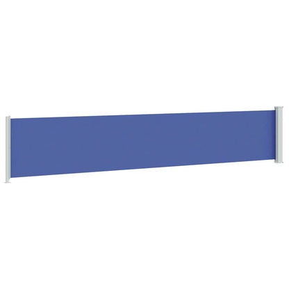 Patio Retractable Side Awning 117x600 cm Blue