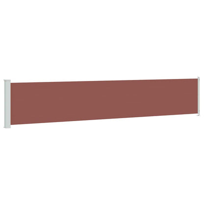 Patio Retractable Side Awning 117x600 cm Brown