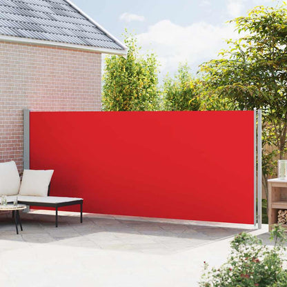 Patio Retractable Side Awning 180x600 cm Red