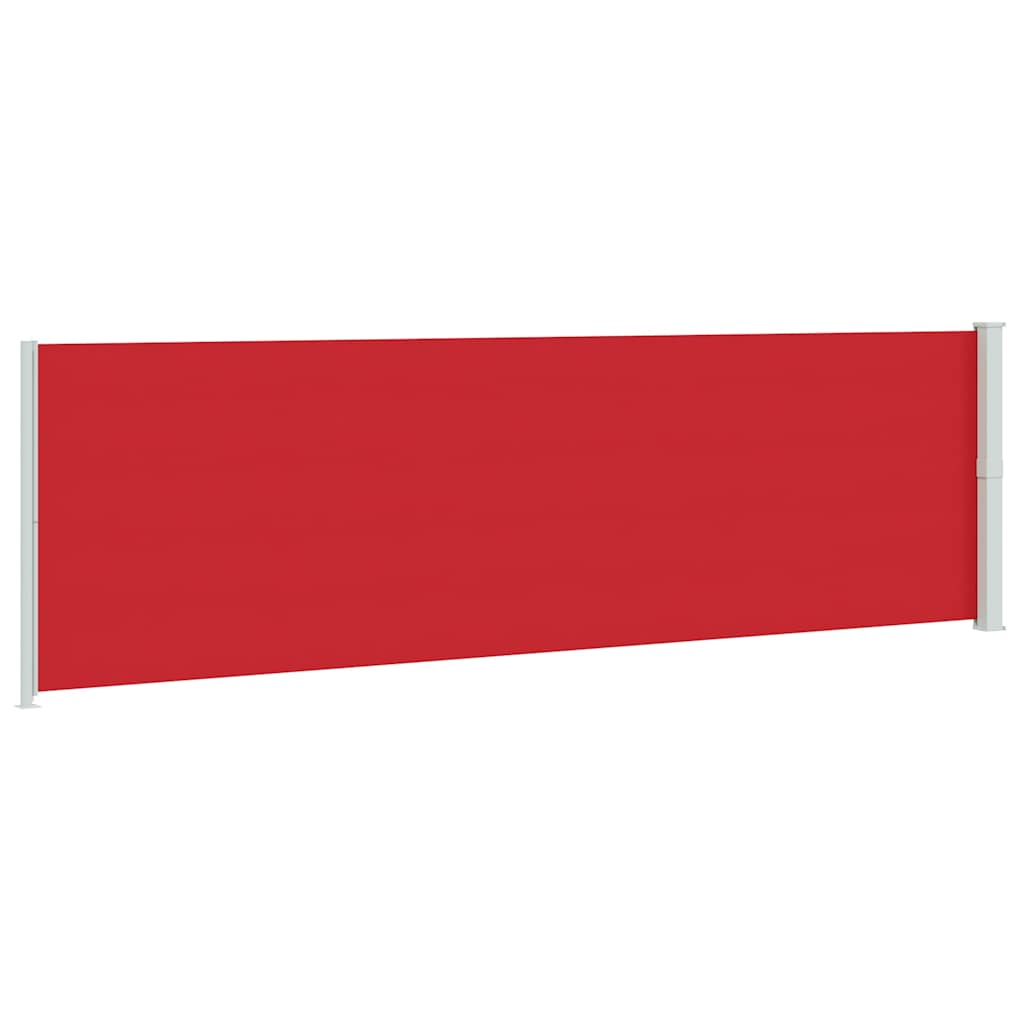 Patio Retractable Side Awning 180x600 cm Red