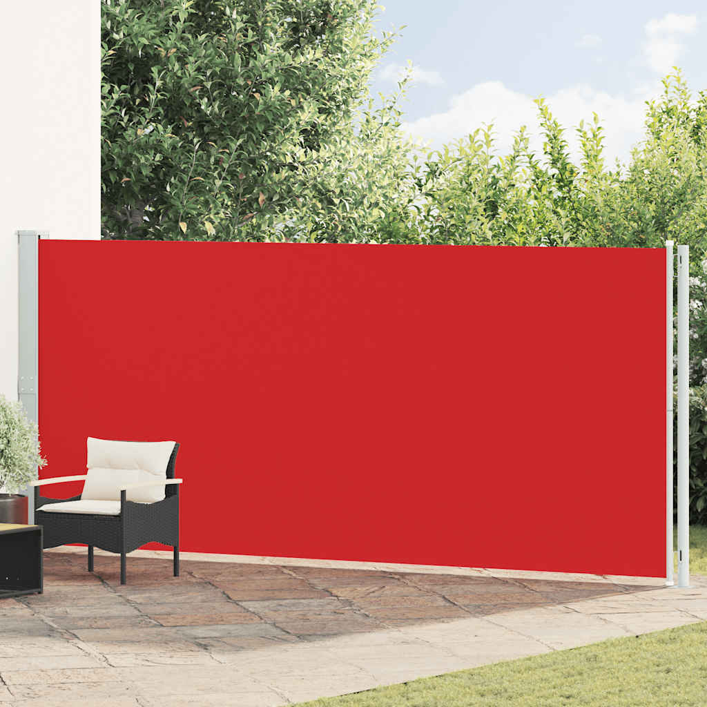 Patio Retractable Side Awning 180x600 cm Red
