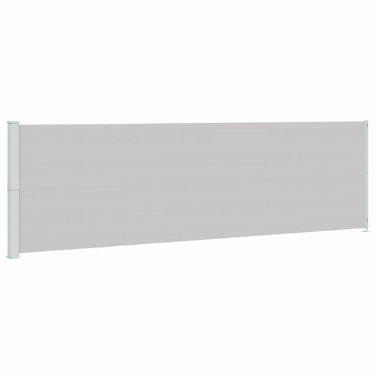 Patio Retractable Side Awning 180x614 cm Grey